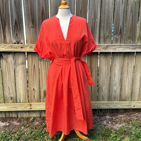 Vince Belted V-Neck Dress, size XS - Picture 11 of 13